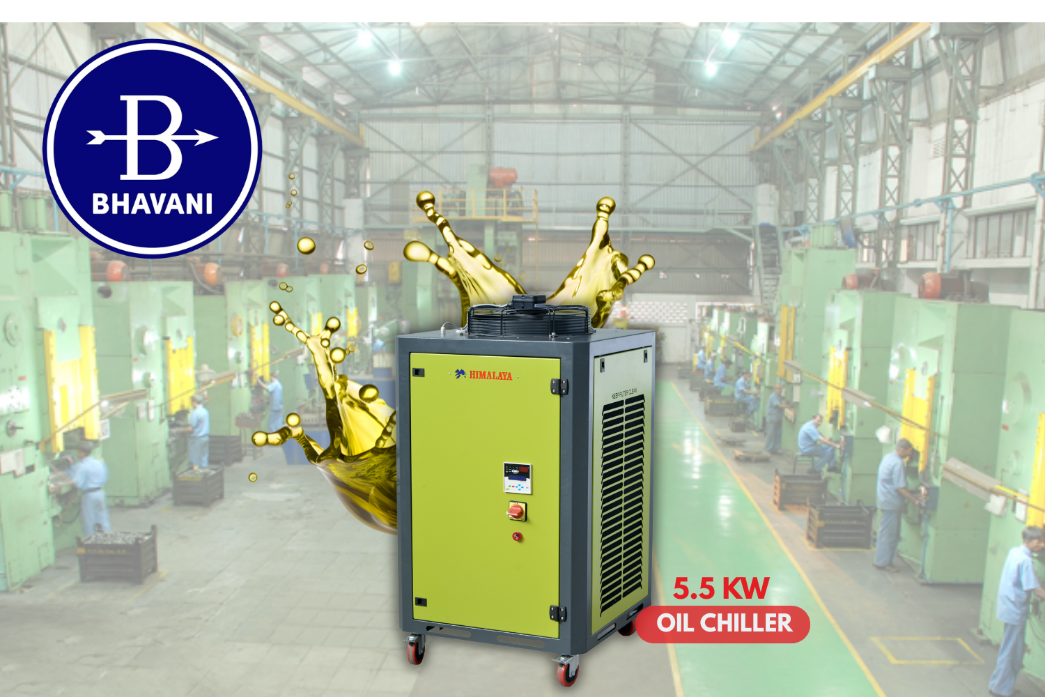 Bhavani Industries India LLP | Metal & Machining | 5.5 kw Oil Chiller